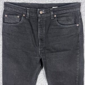 Vintage Levis 505 Jeans Mens 36x30 (Fits 34x26) Black Straight USA Made 90s‎